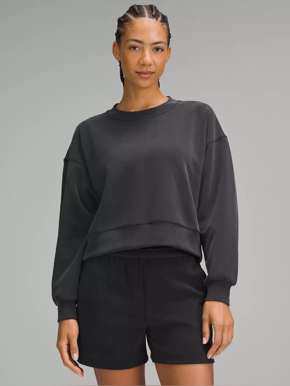 Lululemon Softstreme Boxy oversized Cropped crewneck